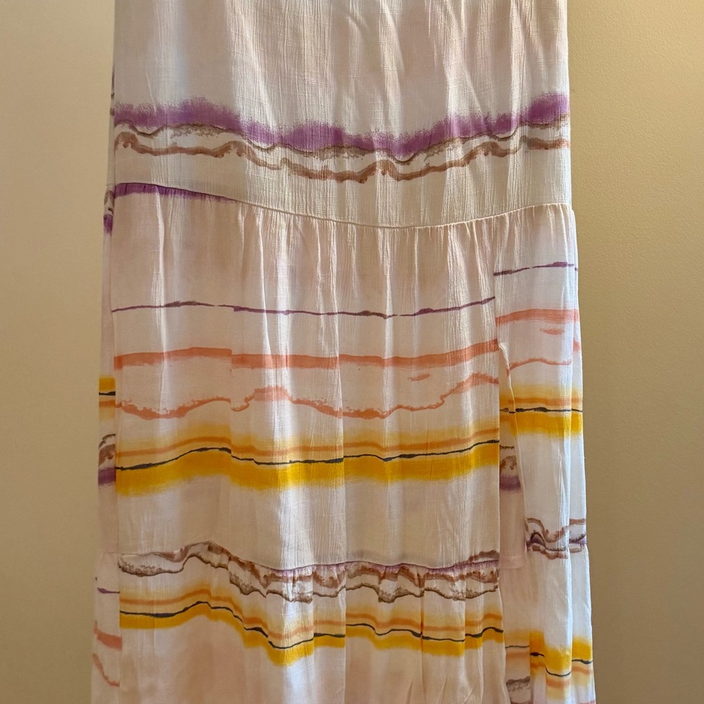 Striped Multicolor Maxi Skirt